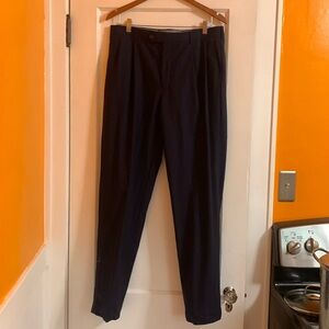 Land’s end Year round navy blue pants.  Size 34 inseam 33